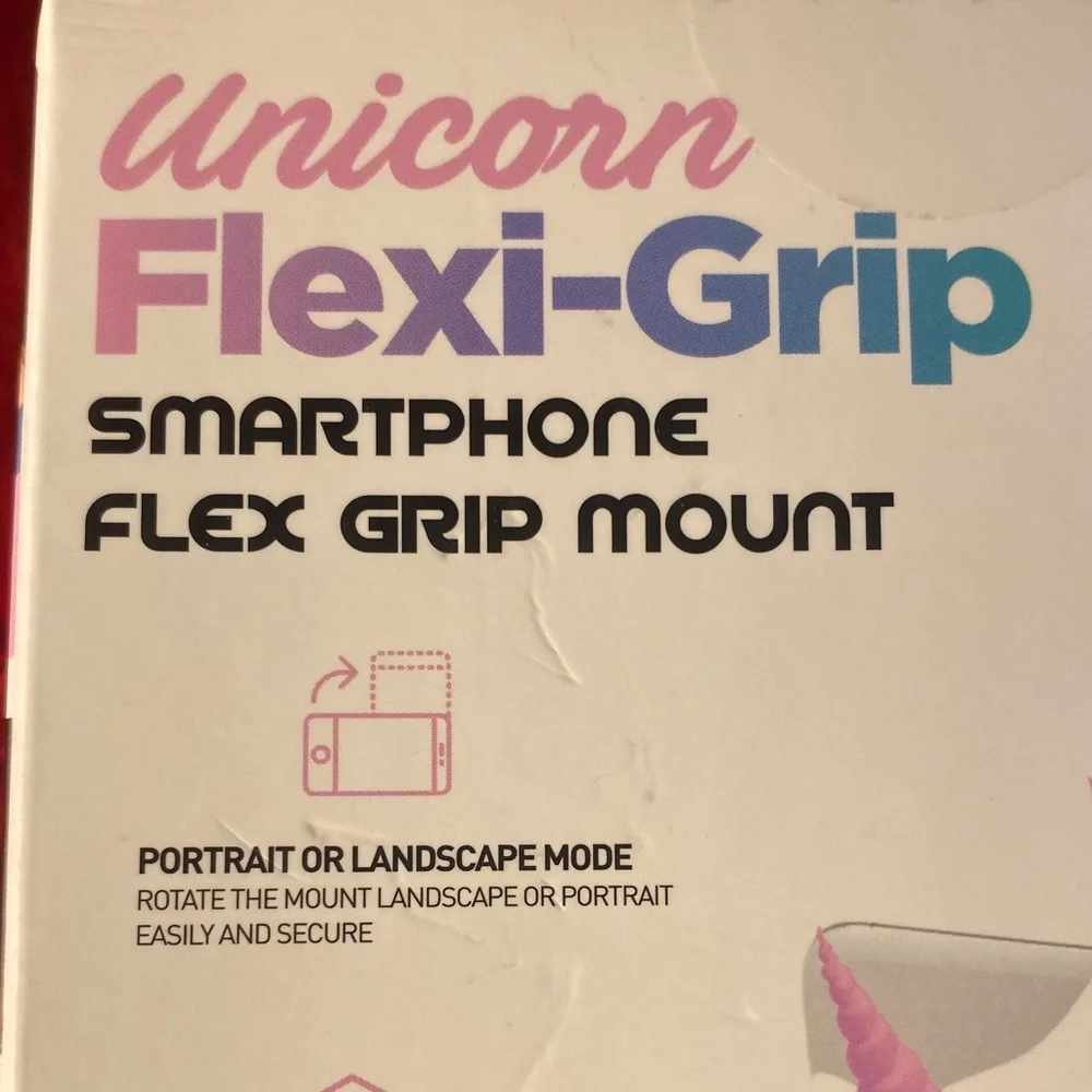 Premier Unicorn Flexi-Grip Smartphone Mount - White and Pink